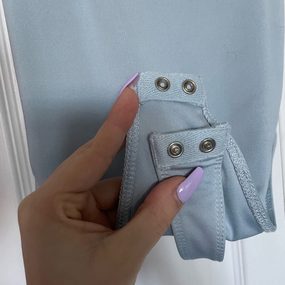 Light Blue Racerback Bodysuit - Picture 5 of 5